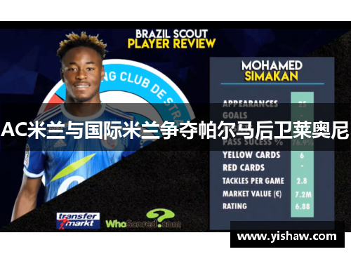 AC米兰与国际米兰争夺帕尔马后卫莱奥尼